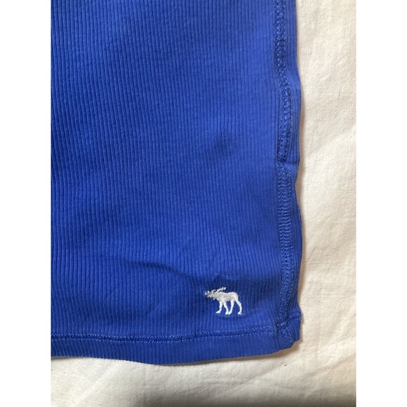 A&F Blue Ribbed Racerback Tank Top Medium Y2K Size M - Picture 3 of 8